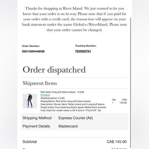 RIVER ISLAND blazer - Picture 5 of 5